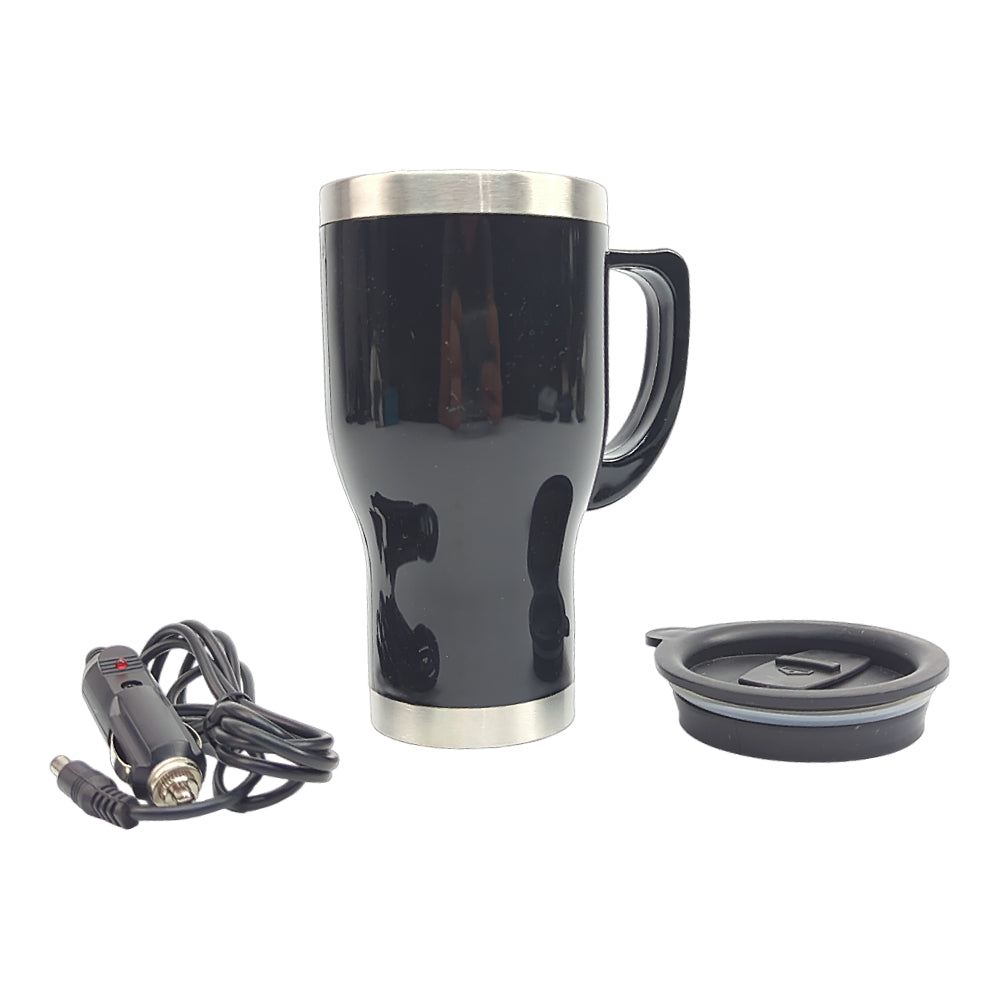Emerson 1623641 Stainless Steel 14 oz Heated Travel Mug with 12V