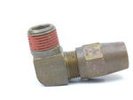 Bendix 221825N Brass 5/8" Tubing X 1/2" NPT 90° Elbow Air Brake Fitting