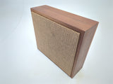 Vintage Modern 12" X 13-1/2" X 4-1/2" Teak Bookshelf or Wall Speakers