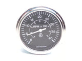 Datcon 103733 Heavy Duty 3-3/8" (86mm) 12V 4,000 RPM Tachometer Gauge