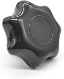 BigHorn 19704B 19704-B Black Polly 2" X 5/16”-18 Thread 7-Star Knob