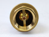 Bonomi 100003 EUROBLOCK 1-1/2" WOG400 Brass In-Line Check Valve with Viton Seal