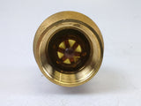 Bonomi 100003 EUROBLOCK 1-1/2" WOG400 Brass In-Line Check Valve with Viton Seal