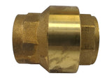 Bonomi 100003 EUROBLOCK 1-1/2" WOG400 Brass In-Line Check Valve with Viton Seal