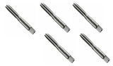 Bosch BPT1224 4 Flute 12-24 NC 15/16” Thread High-Carbon Steel Machine Screw Plug Tap 5-Pack