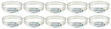 IDEAL 5236 Tridon SAE 36 Micro-Gear 7/8" to 2-3/4” Stainless Steel Hose Clamp Box of 10