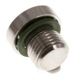Tameson FL1-M-STF-014G-I G 1/4'' Male Stainless Steel Closing Plug with Inner Hex and FKM Seal