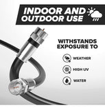 THE CIMPLE CO RG6 Indoor/Outdoor 75' Dual Shielded Coax Coaxial Cable CMP-COAX-SGL-CC-BLK-75F