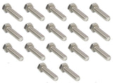 Hex Head Cap Screw Bolt M5-0.8 X 30mm Grade 18-8 A2-70 304 Stainless Steel 17-Pack McMaster-Carr 91287A127