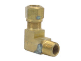 Eaton Weatherhead Danfoss 1469X8L Brass 1/2" Tube X 3/8" NPT 90° Elbow Air Brake Fitting