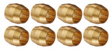 Eaton Weatherhead Danfoss 60X2 Brass 1/8" Tube X 5/16”-24 Thread Compression Fitting Sleeve 8-Pack