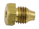 Eaton Weatherhead Danfoss 6100X4 Brass 1/4" Tube X 1/2" Hex Threaded Sleeve Fitting Nut 2-Pack