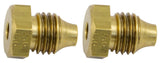 Eaton Weatherhead Danfoss 6100X4 Brass 1/4" Tube X 1/2" Hex Threaded Sleeve Fitting Nut 2-Pack