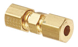 Eaton Weatherhead Danfoss 62X5 Brass 5/16" Tube X 1/2"-24 Thread Compression Fitting Union 2-Pack