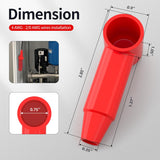 RVBOATPAT CCI25-70-BR Marine Grade 4 to 2/0 AWG Silicone Rubber Battery Terminal Cover 5-Pair