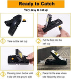 Feeke M01-6Pack Boat Marine Black Plastic Small Mice Trap Indoor Mouse Trap 6-Pack