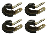 Adel 754-4-2-8 Aircraft Wire Hose 1/4" SAE Size 4 Loop Clamp 754428 4-Pack
