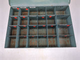 Durham 102PC227-95 Vintage Metal 24 Compartment Storage Bin Cabinet Tray Parts Organizer CURTIS Noll