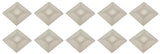 Kable Kontrol CT250 Nylon 6/6 Natural 1" 4-Way Cable Zip Tie Mount 10-Pack