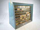 Vintage Retro Modern Metal 64 BIN Parts Organizer Storage Cabinet Durham Akro-Mils CURTIS Noll