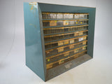 Vintage Retro Modern Metal 64 BIN Parts Organizer Storage Cabinet Durham Akro-Mils CURTIS Noll