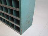 Durham 48-BIN Vintage Metal 48 Opening Open Compartment Pigeonhole Parts Organizer Storage Bin