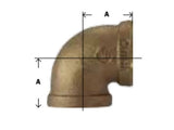 Midland Metal 44-103 44103 Marine Grade Bronze 1/2" NPT Female X 90° Elbow Fitting