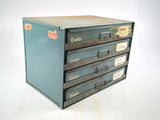 Durham 310B-95 Vintage Metal 96 Compartment 4-Sliding Drawer Storage Bin Parts Organizer Cabinet Rack CURTIS Noll