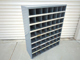 Durham 361-95 Vintage Metal 56 Opening Open Compartment Pigeonhole Parts Organizer Storage Bin