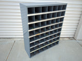 Durham 361-95 Vintage Metal 56 Opening Open Compartment Pigeonhole Parts Organizer Storage Bin