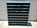 Durham 363-95 Vintage Metal 72 Opening Open Compartment Pigeonhole Parts Organizer Storage Bin