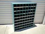 Durham 363-95 Vintage Metal 72 Opening Open Compartment Pigeonhole Parts Organizer Storage Bin