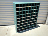 Durham 363-95 Vintage Metal 72 Opening Open Compartment Pigeonhole Parts Organizer Storage Bin