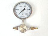 Ashcroft 631008AL02L15000 + Parker 15KT02-4C Stainless Steel 5000psi Pressure Gauge
