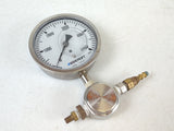 Ashcroft 631008AL02L15000 + Parker 15KT02-4C Stainless Steel 5000psi Pressure Gauge