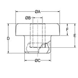LORD CB-1122-4 CB-1100 Series Vibration Isolation Center Bonded Mount Foot