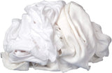 Buffalo Industries 10521 Absorbent White Recycled T-Shirts Cloth 1 lb. Bag of Rags