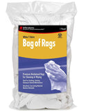 Buffalo Industries 10521 Absorbent White Recycled T-Shirts Cloth 1 lb. Bag of Rags