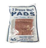 Western Pacific Trading 35010 Coarse Grade Bronze Wool Pad 3-Pack