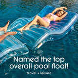 FUNBOY RBWCHAIR-BLU Clear Ombre Blue Giant Inflatable Chaise Lounger Pool Float