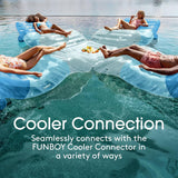 FUNBOY RBWCHAIR-BLU Clear Ombre Blue Giant Inflatable Chaise Lounger Pool Float
