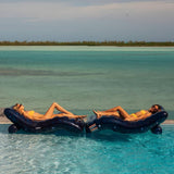FUNBOY RBWCHAIR-NAVY Clear Navy Blue Giant Inflatable Chaise Lounger Pool Float