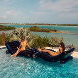 FUNBOY RBWCHAIR-NAVY Clear Navy Blue Giant Inflatable Chaise Lounger Pool Float