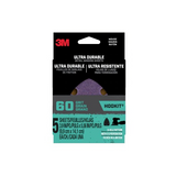 3M MOUSE5PK60 Ultra Durable 60 Grit Hookit Palm Sander 6-Hole Sanding Sandpaper 5-Pack