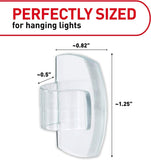 3M Command 17017CLR-AWES Clear Damage-Free Hanging Outdoor Light Clips 16-Pack