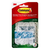 3M Command 17017CLR-AWES Clear Damage-Free Hanging Outdoor Light Clips 16-Pack