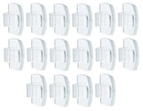 3M Command 17017CLR-AWES Clear Damage-Free Hanging Outdoor Light Clips 16-Pack