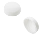 Pro-Dec 12/12-100 White 5/8" (15.9mm) Snap-Cap Screw Head Cover 10-Pack