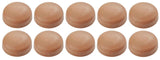 Pro-Dec 8/8-129 Teak 1/2" (13.2mm) Snap-Cap Screw Head Cover 10-Pack