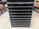 Durham 363-95 Vintage Metal 72 Opening Open Compartment Pigeonhole Parts Organizer Storage Bin